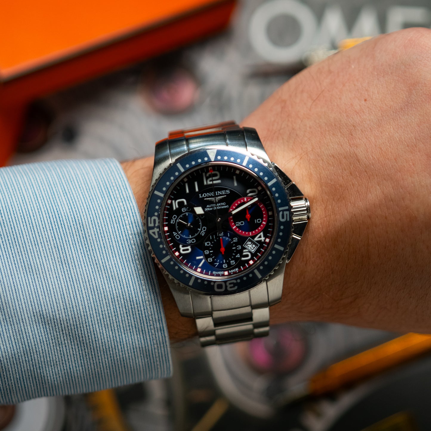 Longines HydroConquest Automatic Chronograph Blue 41mm