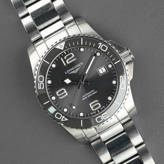 Longines HydroConquest Automatic Steel Grey Dial 41mm