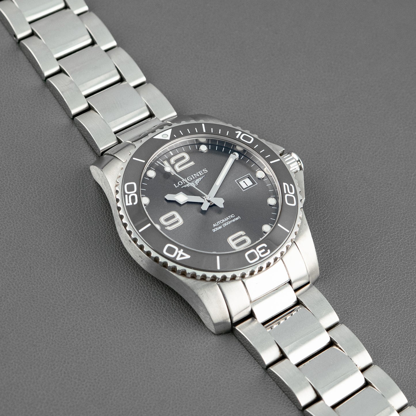 Longines HydroConquest Automatic Steel Grey Dial 41mm