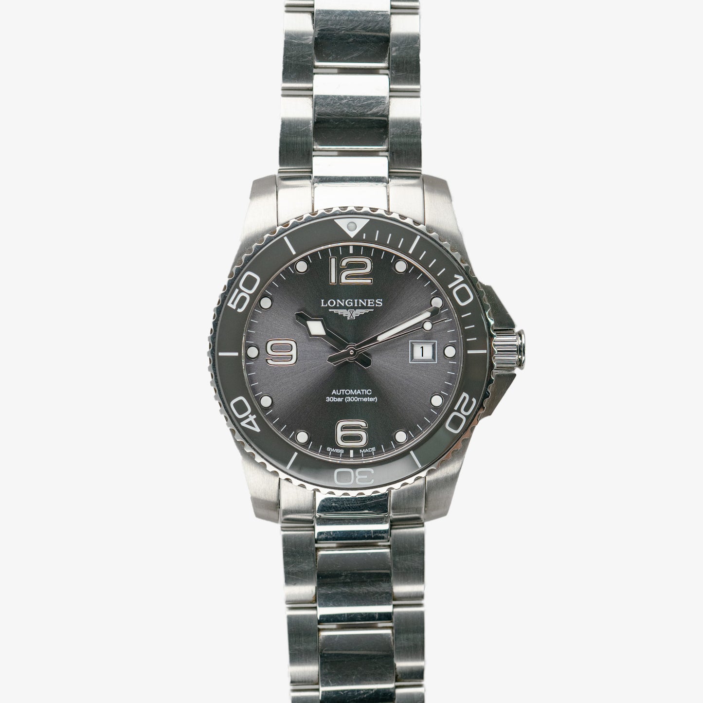 Longines HydroConquest Automatic Steel Grey Dial 41mm