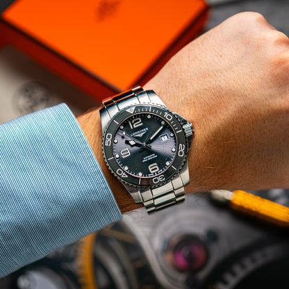 Longines HydroConquest Automatic Steel Grey Dial 41mm