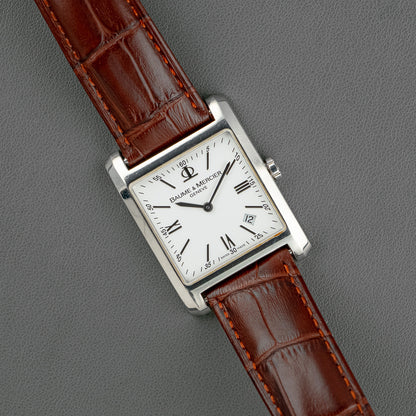 Baume & Mercier Hampton XL Quartz White Dial 30mm