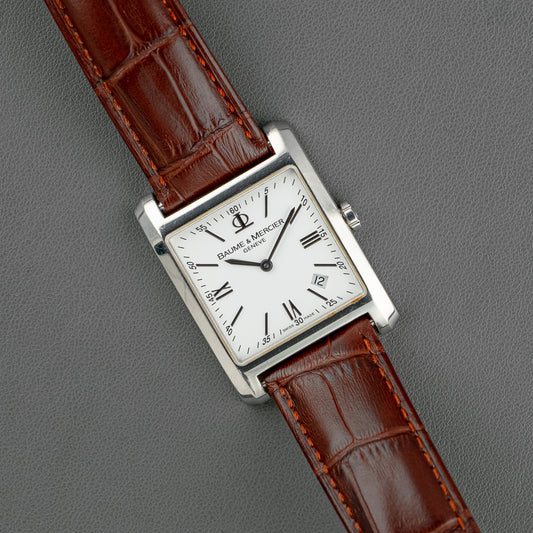 Baume & Mercier Hampton XL Quartz White Dial 30mm