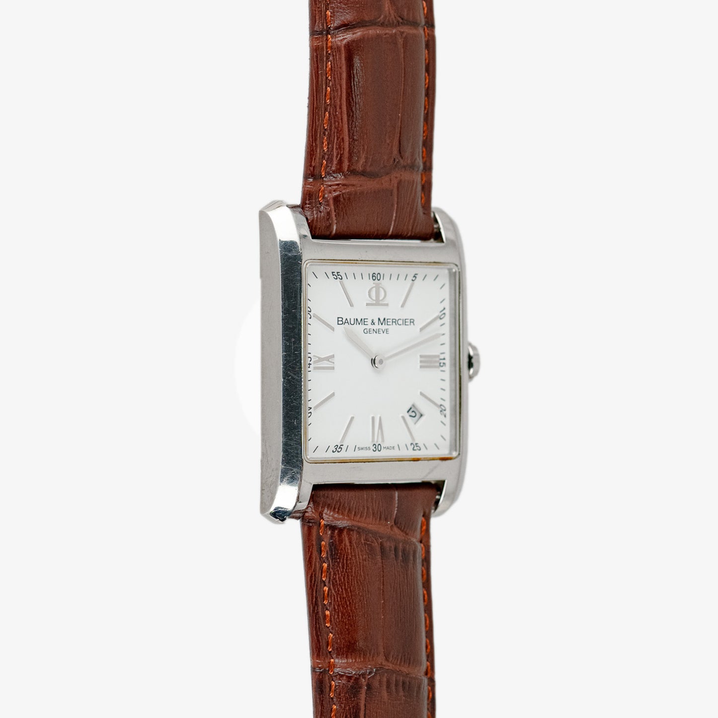 Baume & Mercier Hampton XL Quartz White Dial 30mm