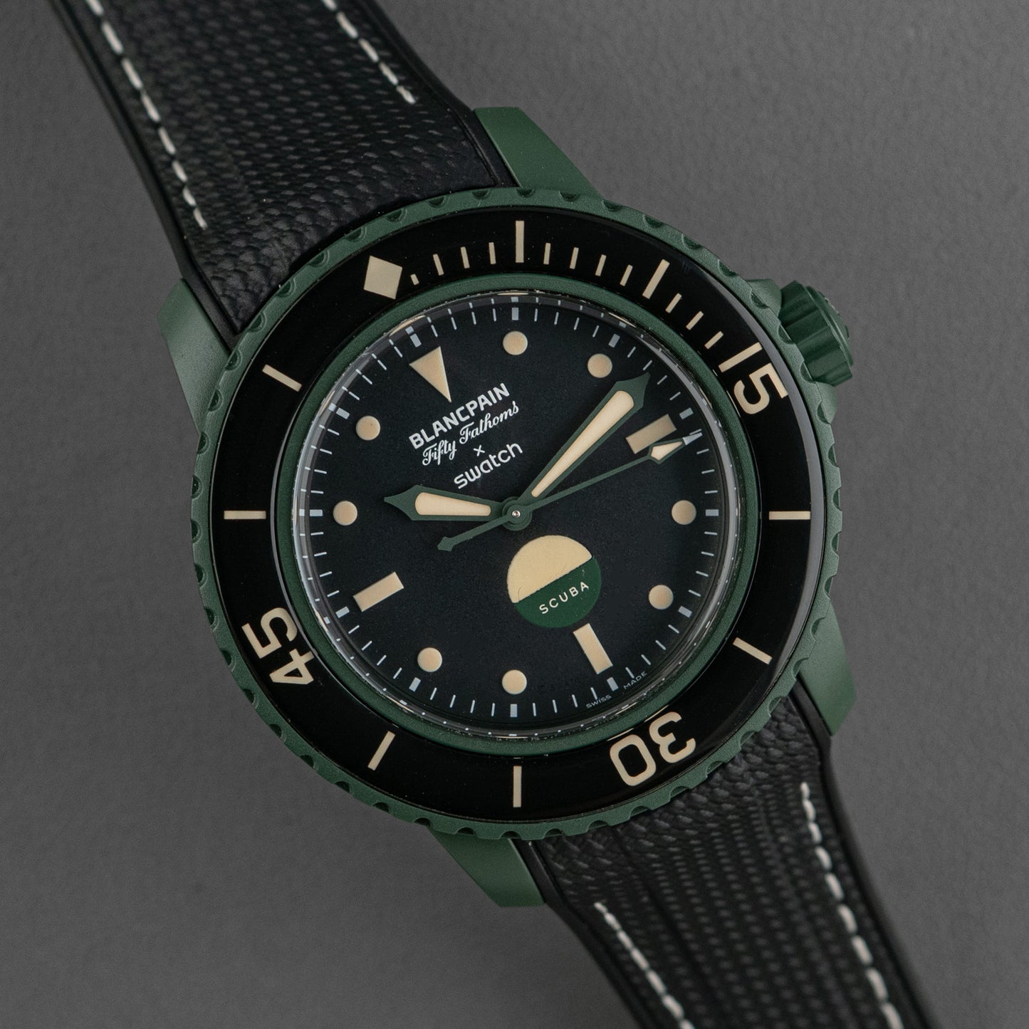 Blancpain Fifty Fathoms Scuba by Swatch Green 42mm