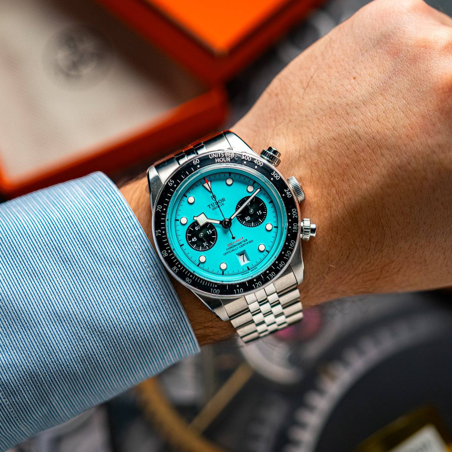 Tudor Black Bay Chrono Turquoise Dial Steel 41mm