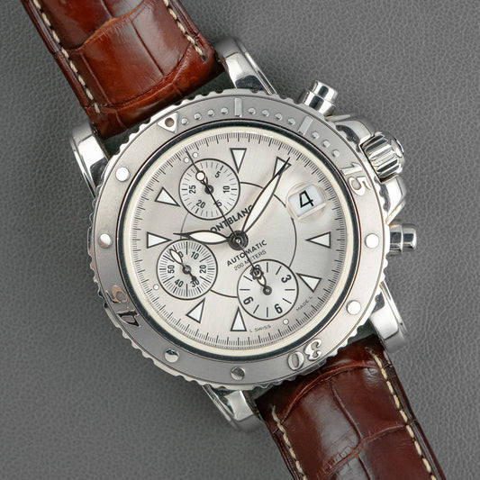 Montblanc Chrono Sport Automatic Silver Dial 41mm