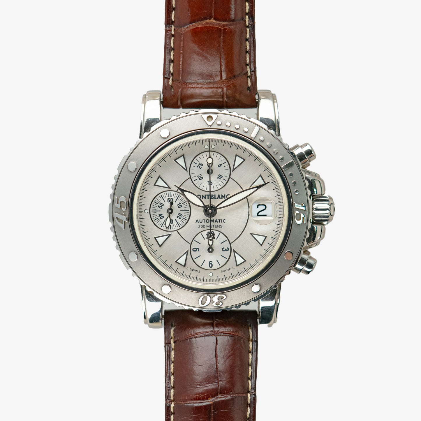 Montblanc Chrono Sport Automatic Silver Dial 41mm