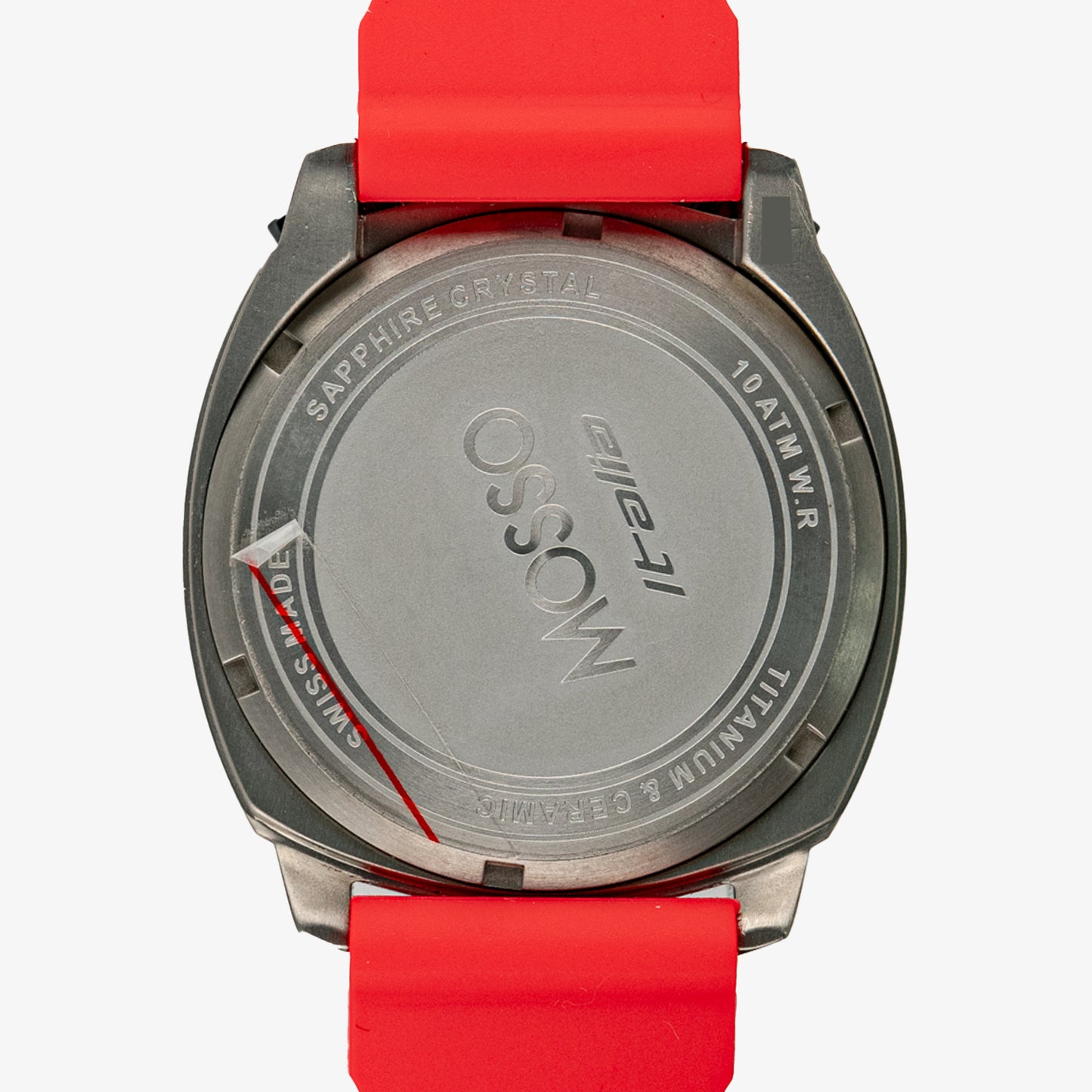 Mosso Italia Bull Head Chronograph Red Dial 42mm