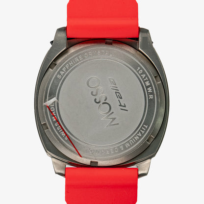 Mosso Italia Bull Head Chronograph Red Dial 42mm