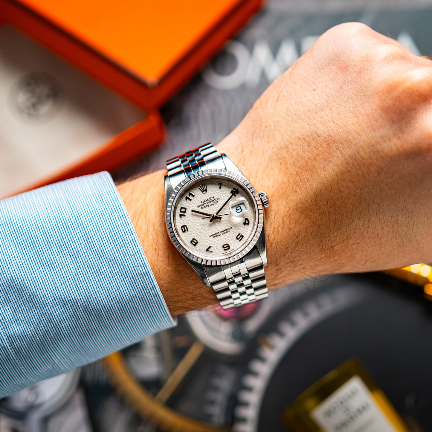 Rolex Datejust 16220 Jubilee Anniversary Dial 36mm