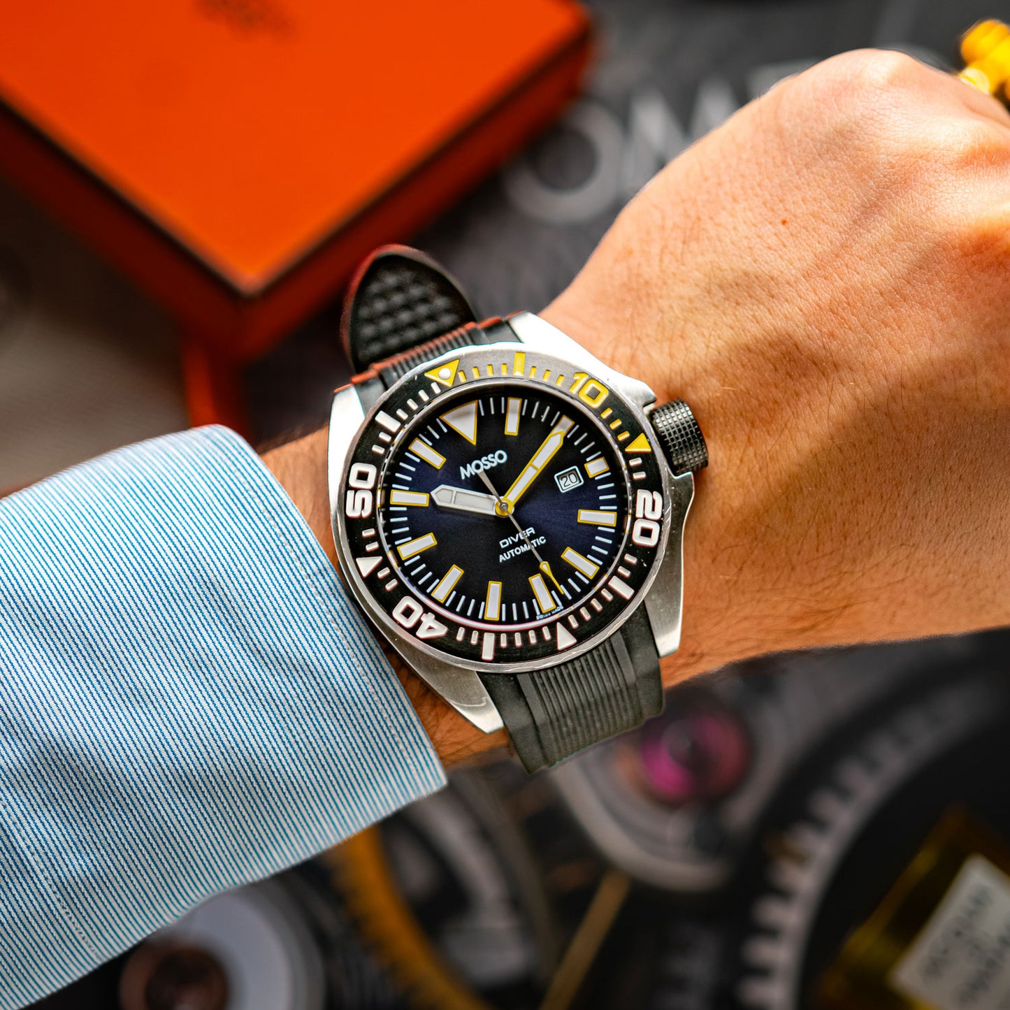 Mosso Diver 500M Automatic Black Dial 48mm