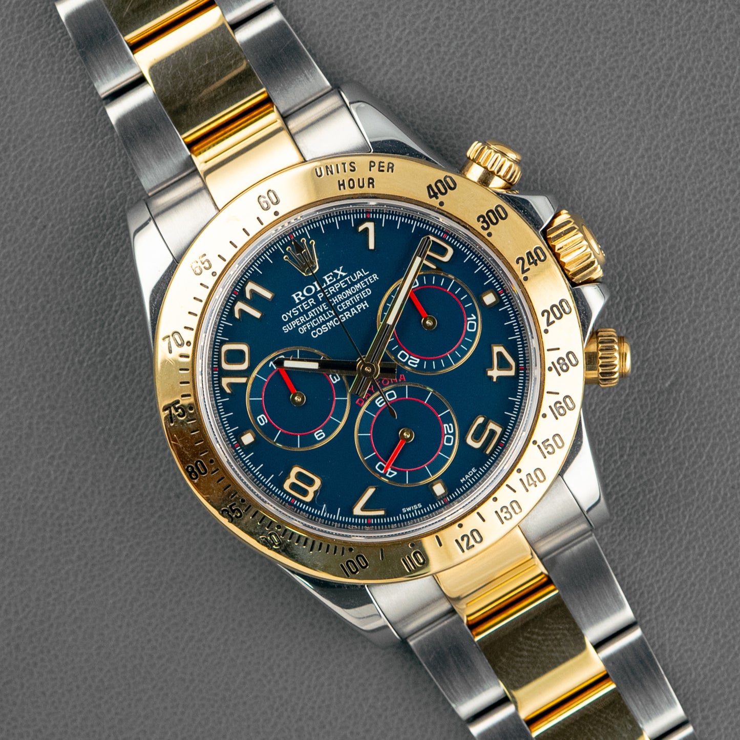 Rolex Daytona 116523 Two-Tone Blue Racing Dial 40mm