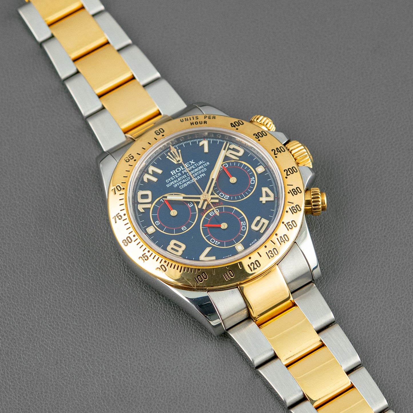Rolex Daytona 116523 Two-Tone Blue Racing Dial 40mm
