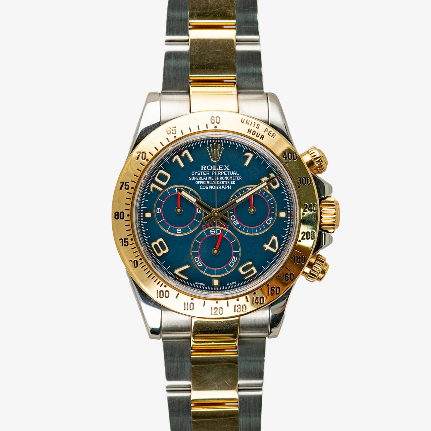 Rolex Daytona 116523 Two-Tone Blue Racing Dial 40mm