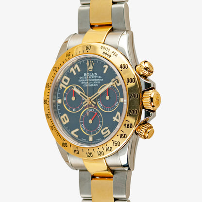 Rolex Daytona 116523 Two-Tone Blue Racing Dial 40mm