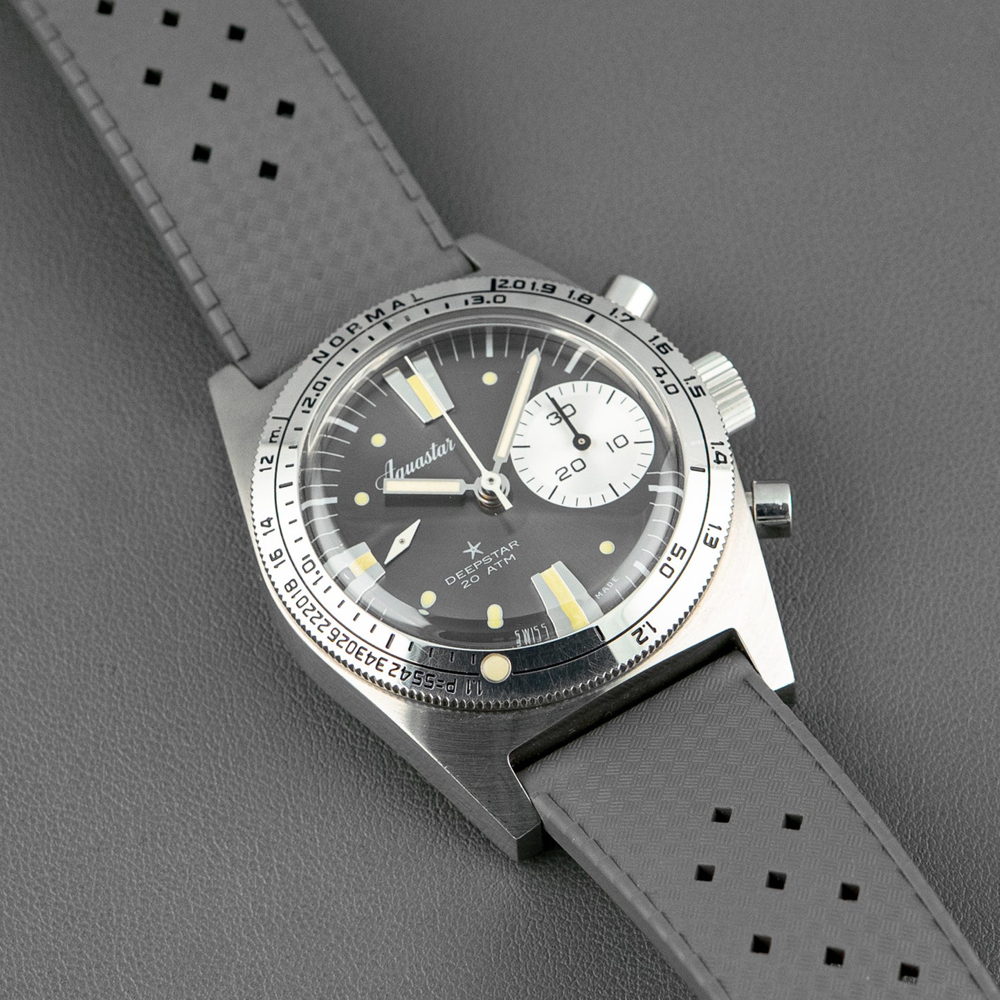 Aquastar Deepstar Automatic Chronograph Black 39mm