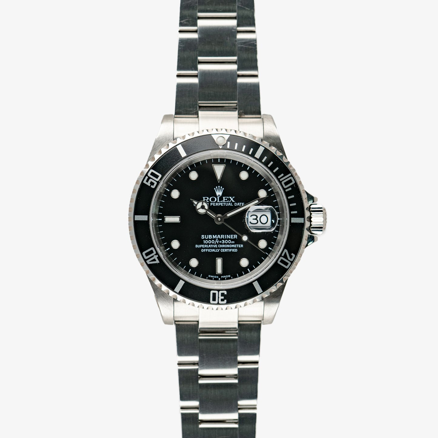 Rolex Submariner Date 16610 Black Dial 40mm