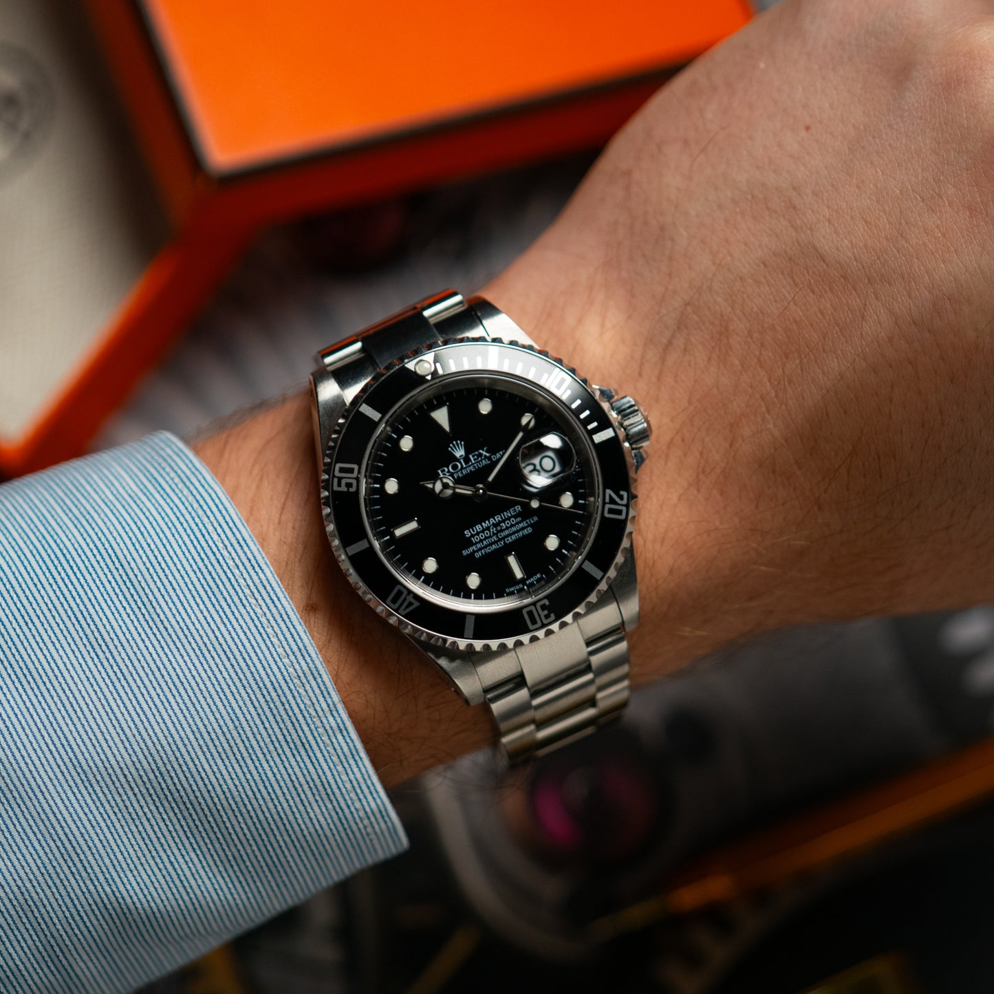 Rolex Submariner Date 16610 Black Dial 40mm