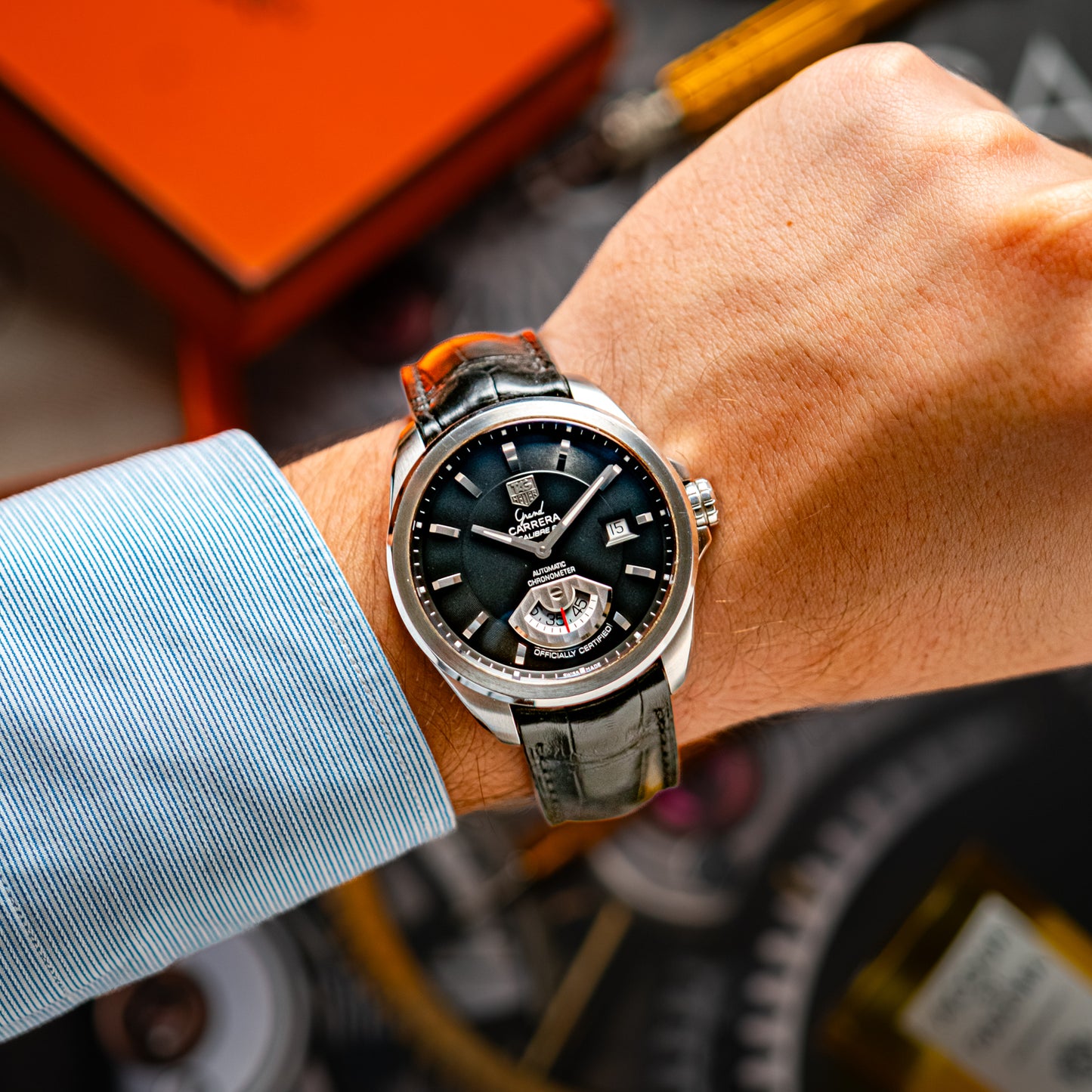 TAG Heuer Grand Carrera Calibre 6 Black Dial 40mm