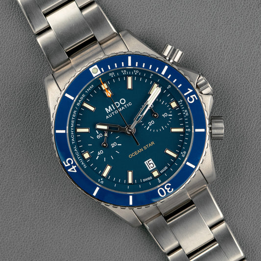 Mido Ocean Star Automatic Chronograph Blue 44mm