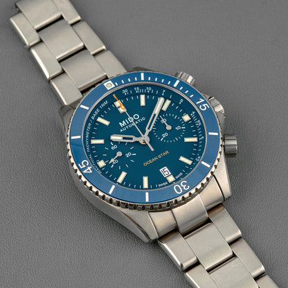 Mido Ocean Star Automatic Chronograph Blue 44mm
