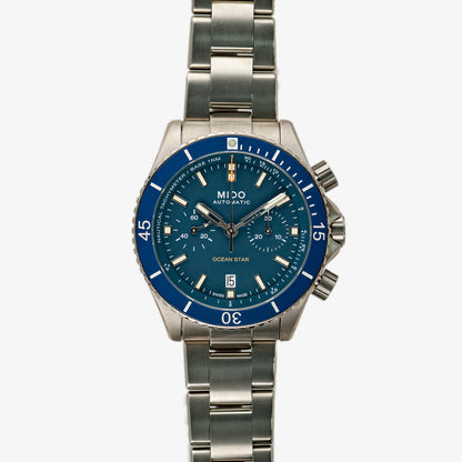 Mido Ocean Star Automatic Chronograph Blue 44mm
