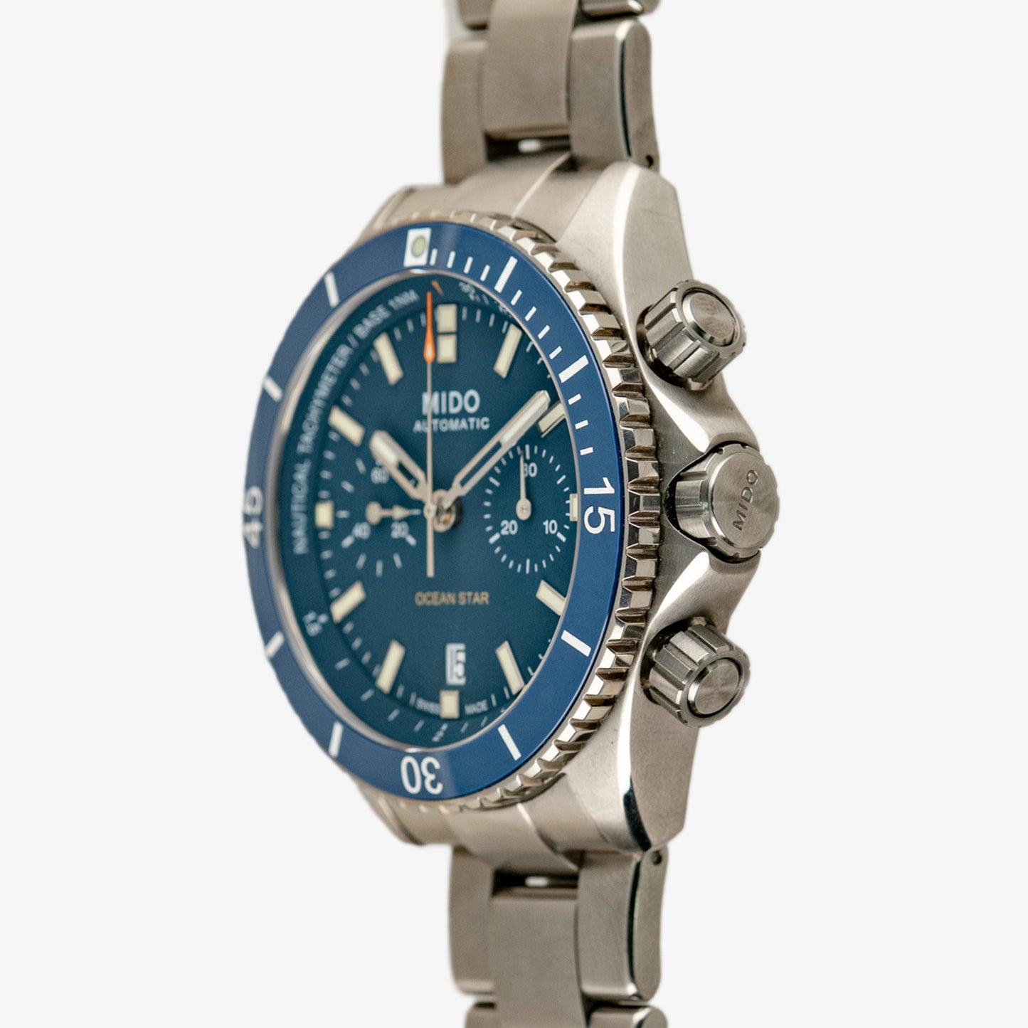 Mido Ocean Star Automatic Chronograph Blue 44mm
