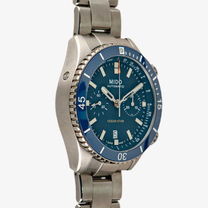 Mido Ocean Star Automatic Chronograph Blue 44mm