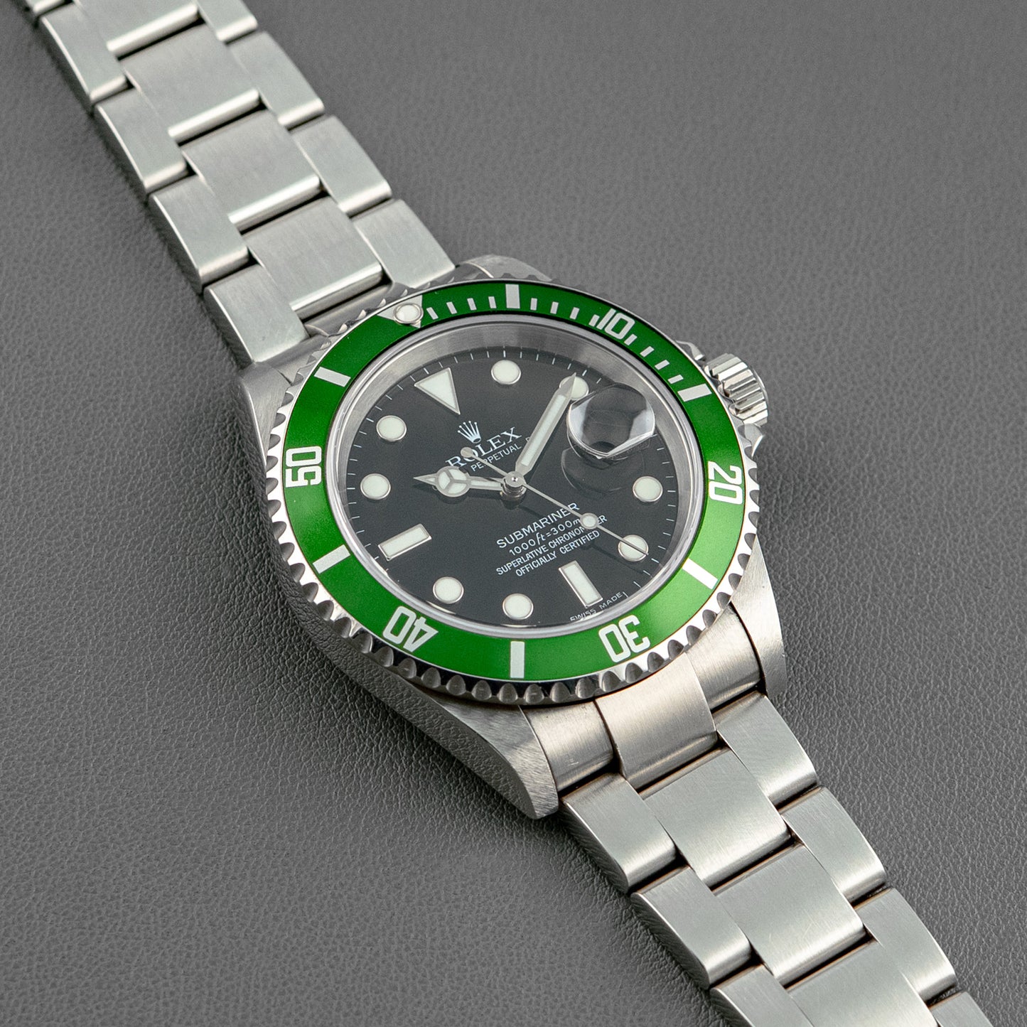 Rolex Submariner Date 16610LV "Kermit" 40mm