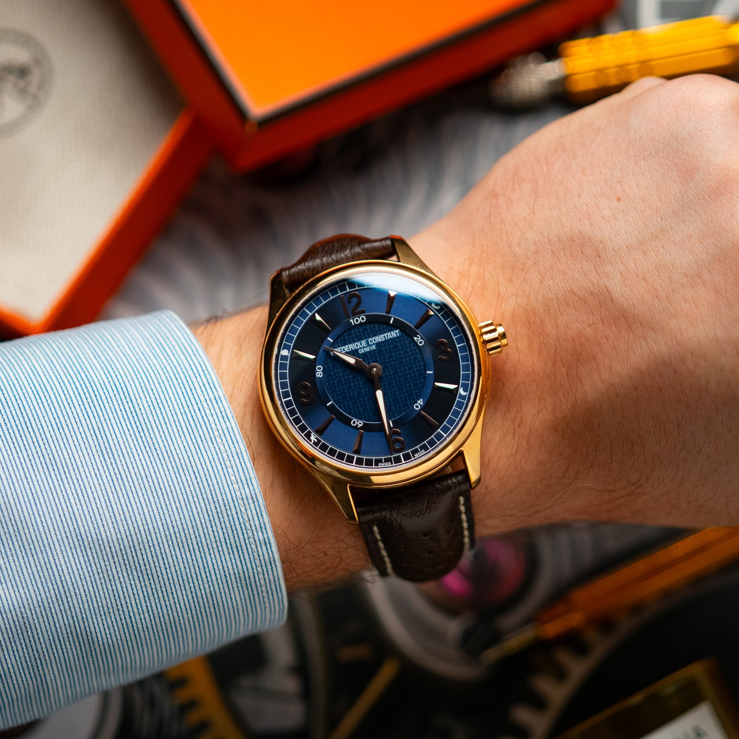 Frederique Constant Horological Smartwatch Blue 42mm