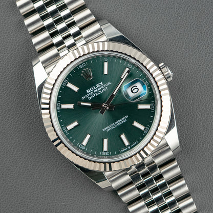 Rolex Datejust 41 126334 Jubilee Mint Green 41mm