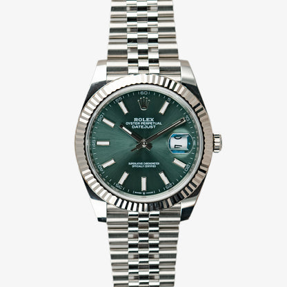 Rolex Datejust 41 126334 Jubilee Mint Green 41mm