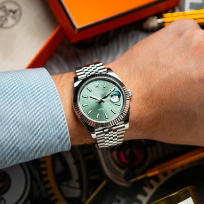 Rolex Datejust 41 126334 Jubilee Mint Green 41mm