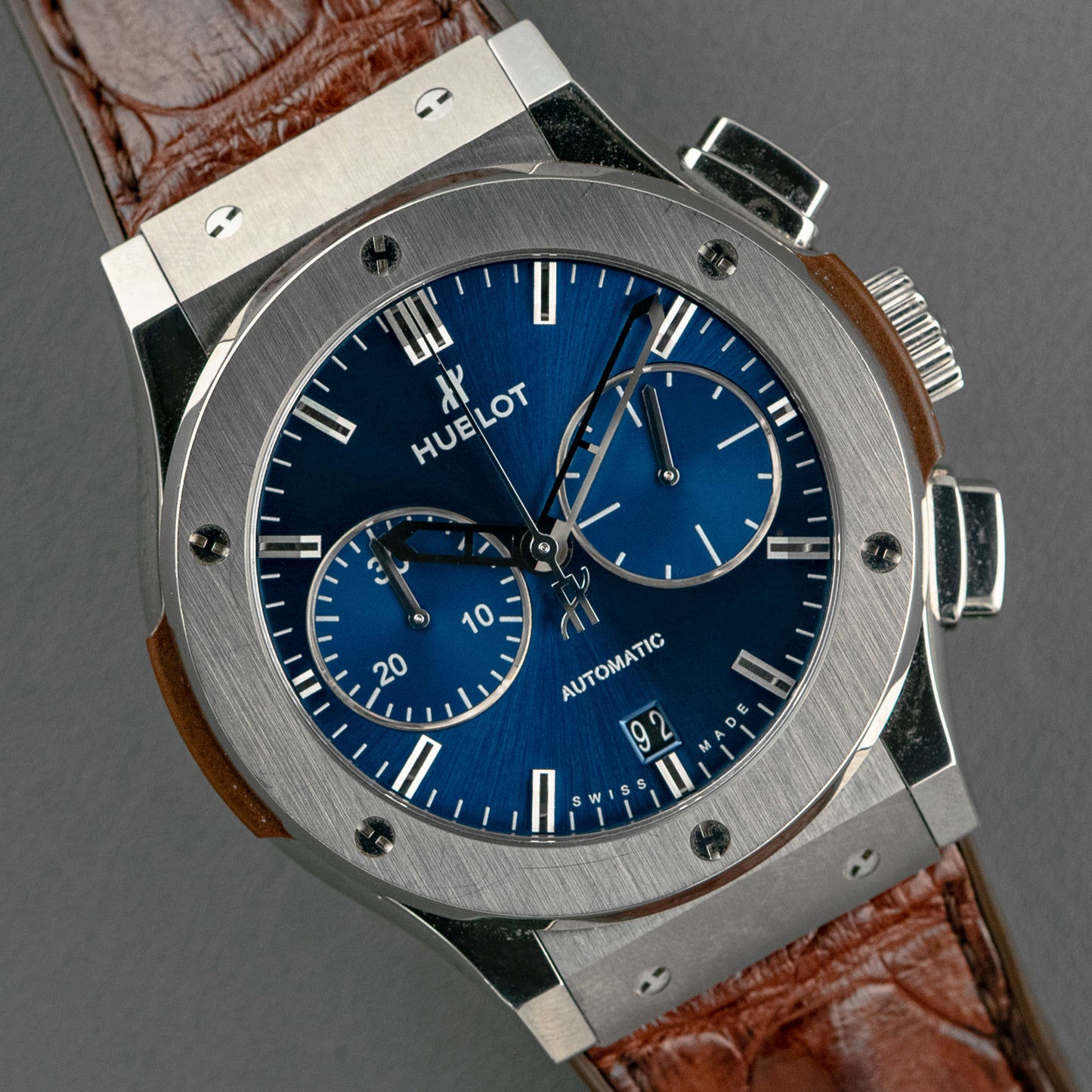 Hublot Classic Fusion Titanium Chronograph Blue 45mm