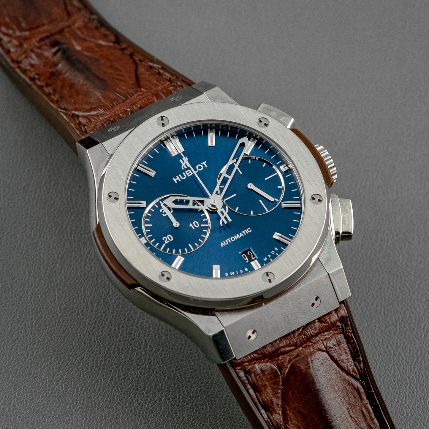 Hublot Classic Fusion Titanium Chronograph Blue 45mm