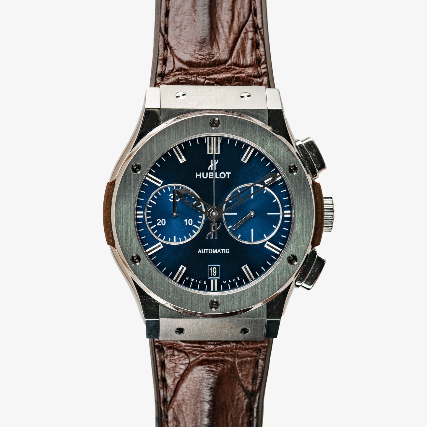 Hublot Classic Fusion Titanium Chronograph Blue 45mm