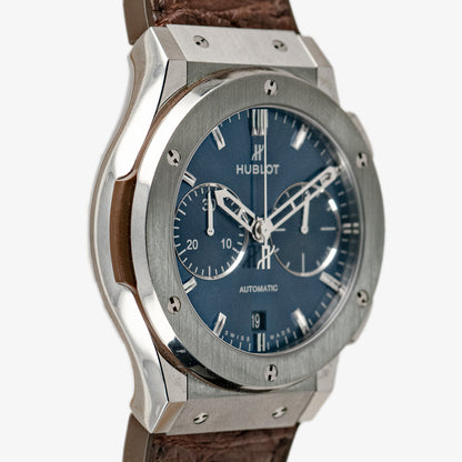 Hublot Classic Fusion Titanium Chronograph Blue 45mm