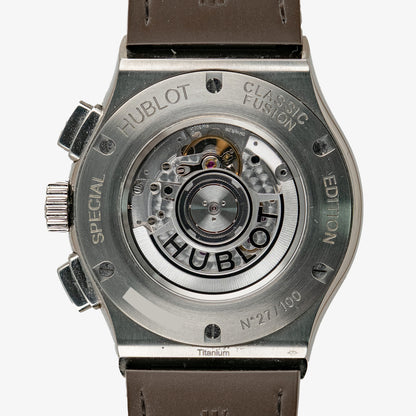 Hublot Classic Fusion Titanium Chronograph Blue 45mm