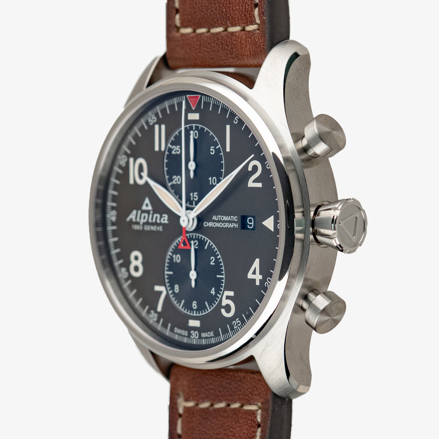 Alpina Startimer Pilot Automatic Chronograph Brown 44mm