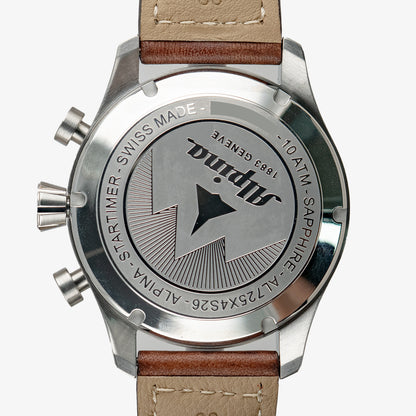 Alpina Startimer Pilot Automatic Chronograph Brown 44mm