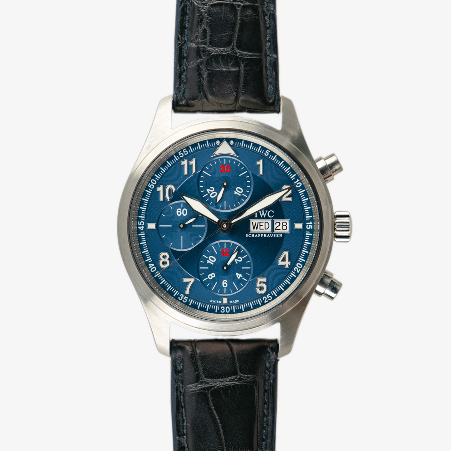 IWC Pilot's Watch Spitfire Chronograph Laureus Blue 42mm