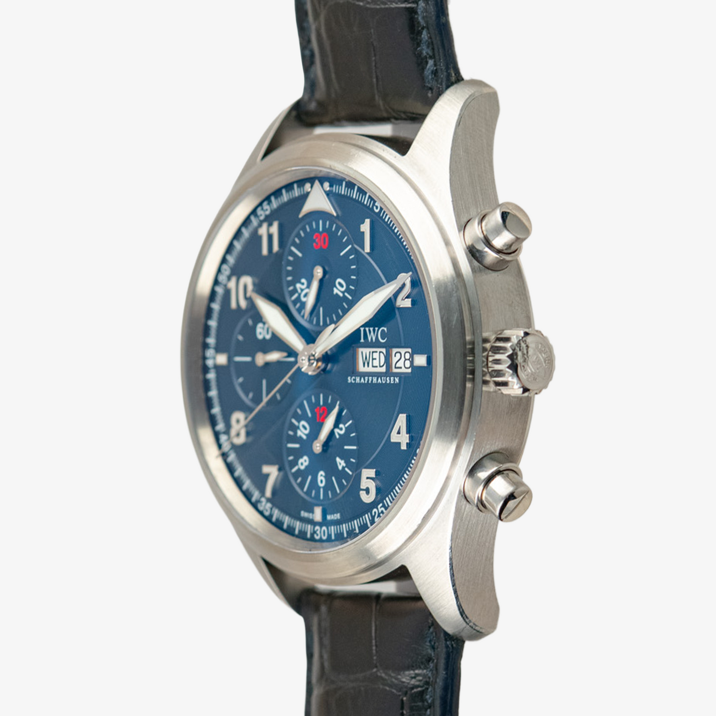 IWC Pilot's Watch Spitfire Chronograph Laureus Blue 42mm