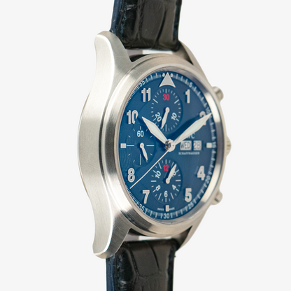 IWC Pilot's Watch Spitfire Chronograph Laureus Blue 42mm
