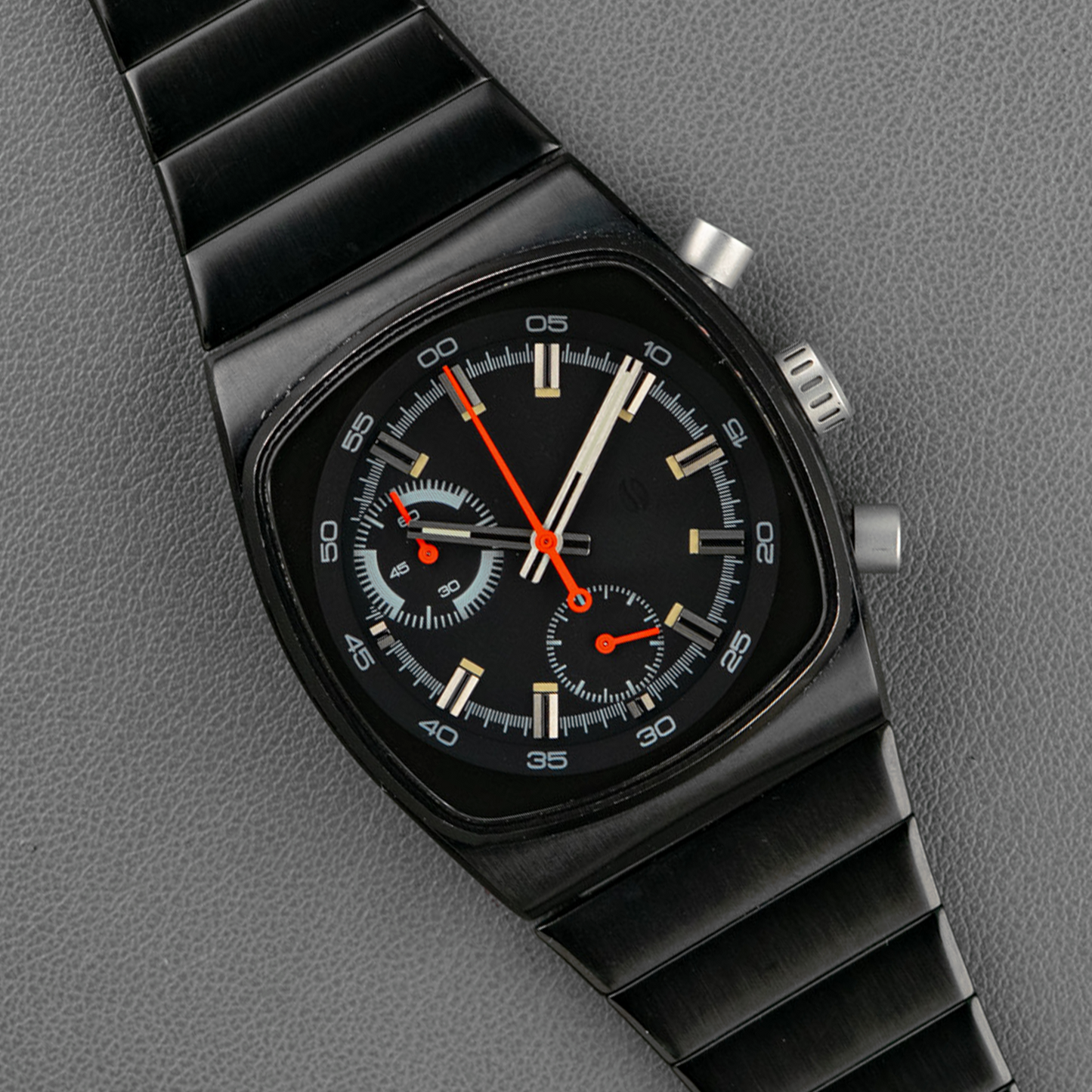 Brew Black Quartz Chronograph Black Dial 38mm