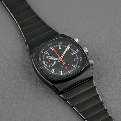 Brew Black Quartz Chronograph Black Dial 38mm