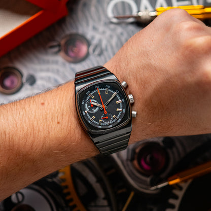 Brew Black Quartz Chronograph Black Dial 38mm