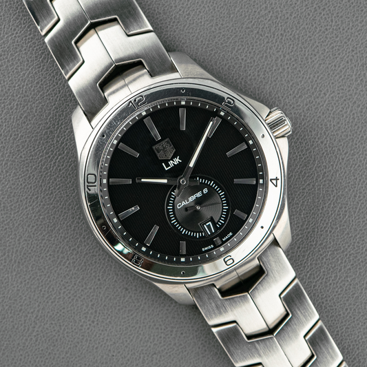 TAG Heuer Link Calibre 6 Automatic Black Dial Date 39mm