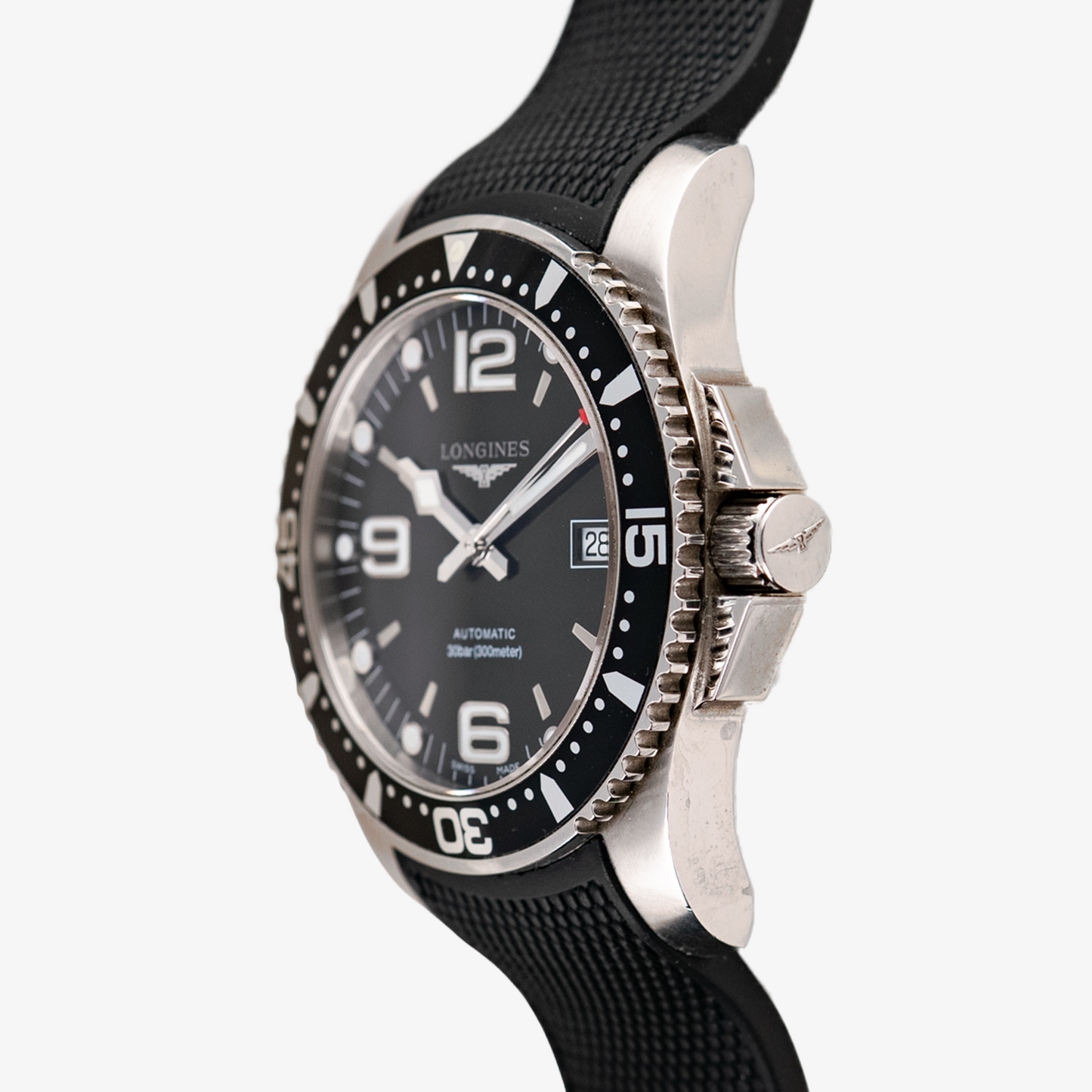 Longines HydroConquest Automatic Rubber Black 41mm