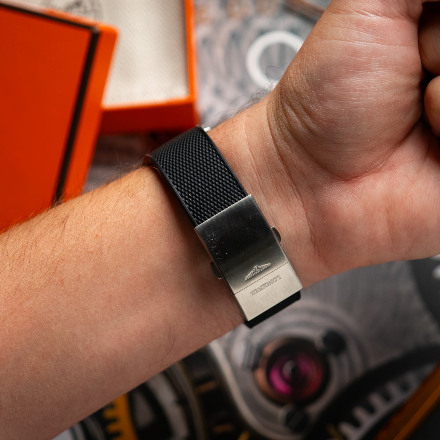 Longines HydroConquest Automatic Rubber Black 41mm